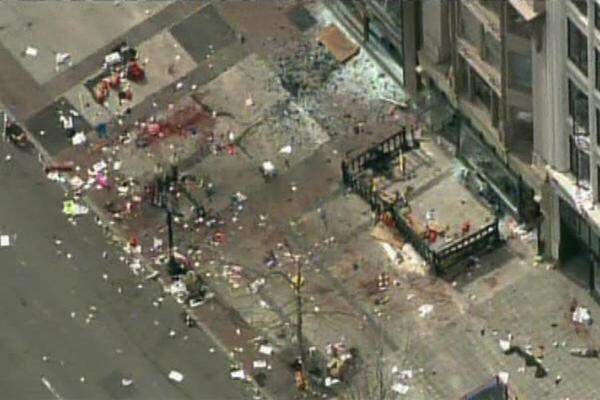 Zwei Bombenexplosionen haben am Montag Boston erschüttert.