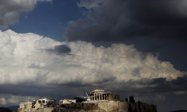 Griechenland Land Sand versucht