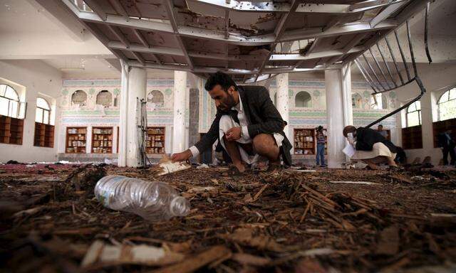 Anschlag in einer Moscheen in Sanaa