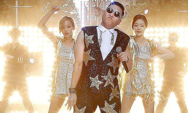Sänger Psy bei einer Live-Performance von ''Gangnam Style''
