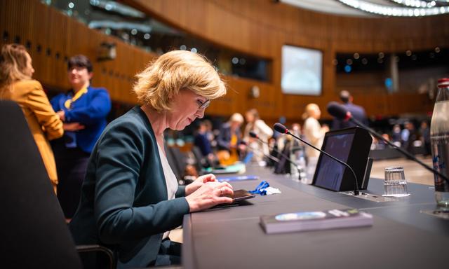 Klima- und Umweltministerin Leonore Gewessler gab am Montag den Ausschlag für das EU-Renaturierungsgesetz.