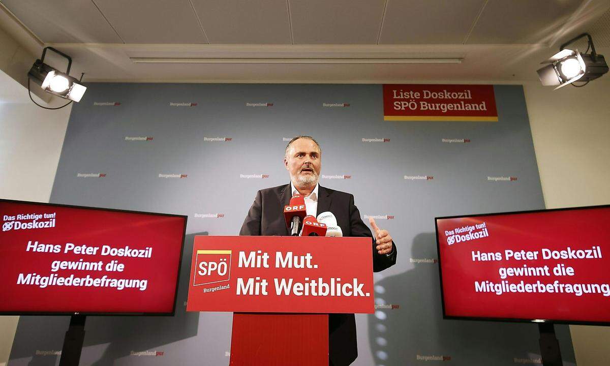 Für Hans Peter Doskozil ist nach der Befragung klar, dass er künftig die SPÖ anführen wird.