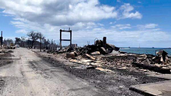 Bilder von den verheerenden Busch- und Waldbränden auf der Insel Maui im US-Bundesstaat Hawaii