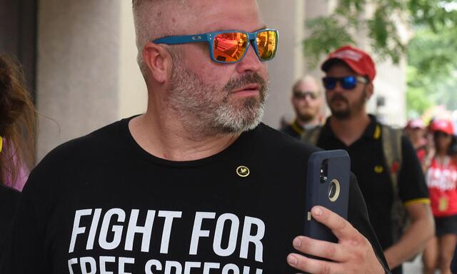  Joe Biggs, eine der zentralen Figuren des Sturms auf das Kapitol. 