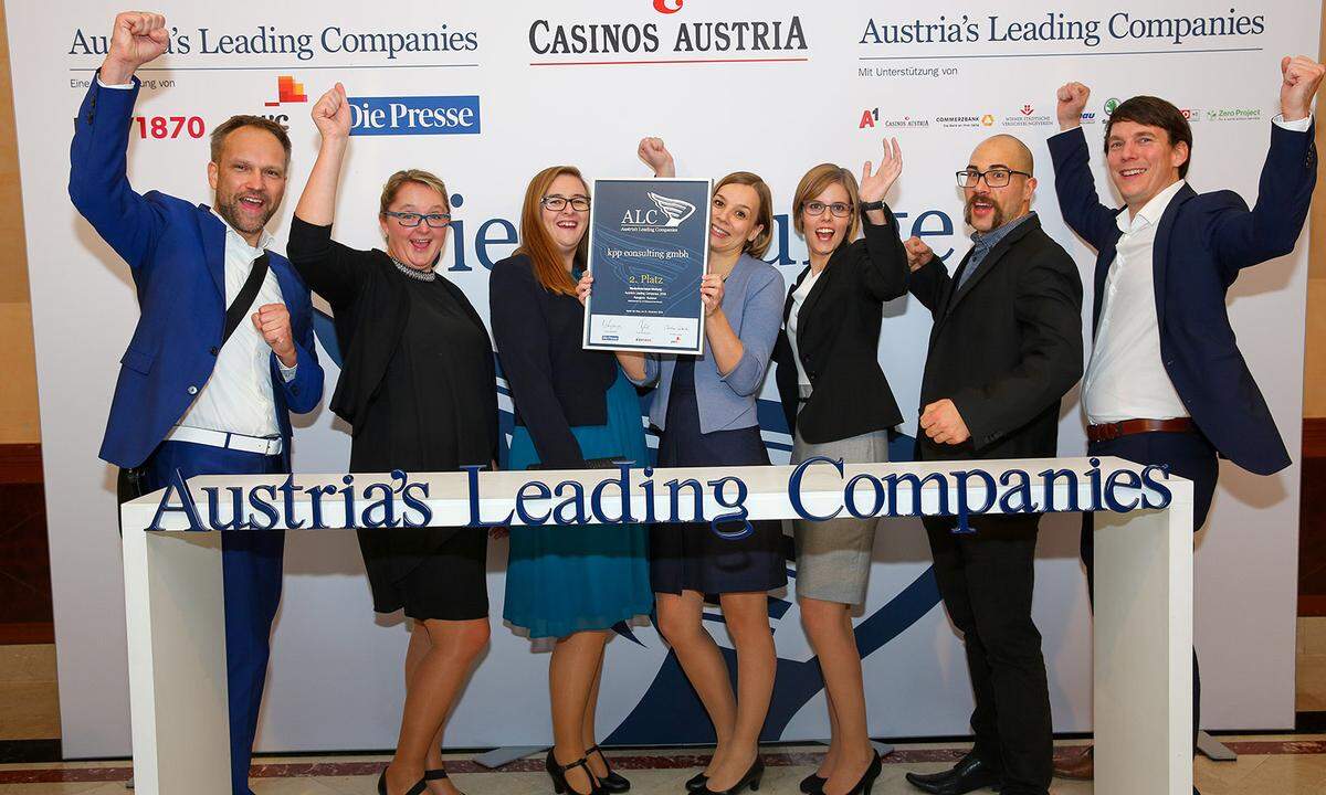 Das erfolgreiche kpp-Team in der Casinos Austria-Siegerlounge.