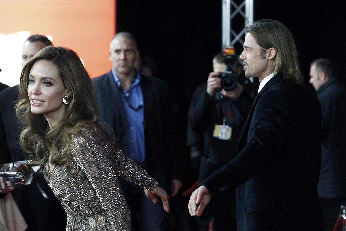 Die Schauspielerin kam in Begleitung ihres Lebensgefährten Brad Pitt zu der Premiere im Palast am Potsdamer Platz.