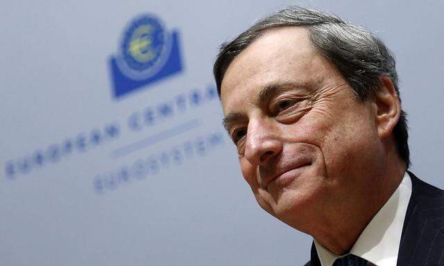 ECB President Draghi addresses a news conference in Brussels