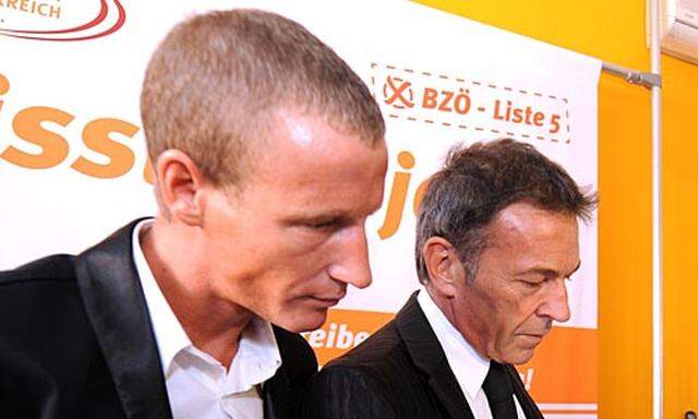 Stefan Petzner und sein Lebensmensch Jörg Haider (r.).