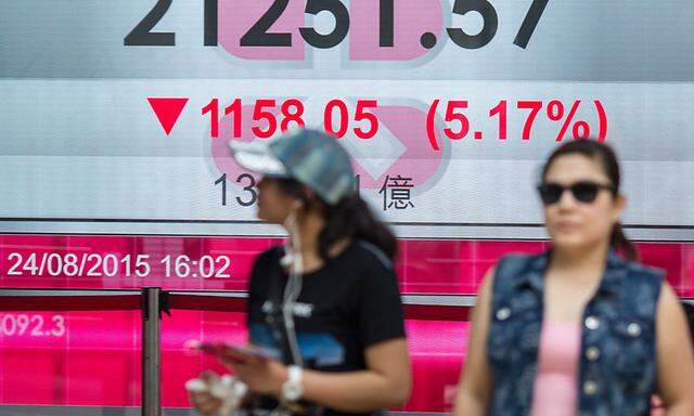 Turbulenzen auch an der Börse in Hongkong
