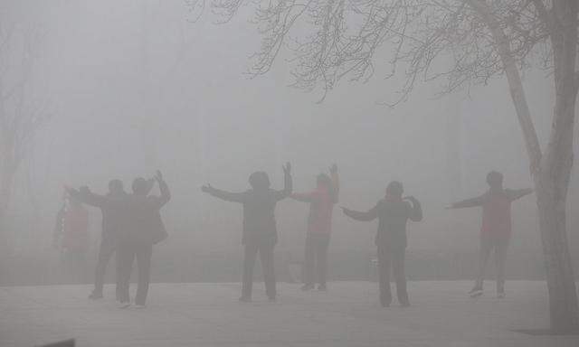 Sechs Tage lang herrschte in Peking Smog-Alarmstufe "Orange".