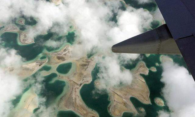 Blick auf Kiribati: Der erste Flieger brachte Corona-Infizierte.
