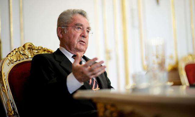 Der scheidende Bundespräsident Heinz Fischer