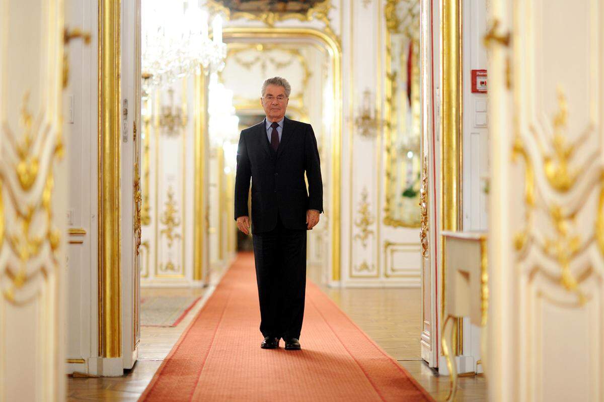 In den Gängen des Leopoldinischen Trakts der Hofburg.