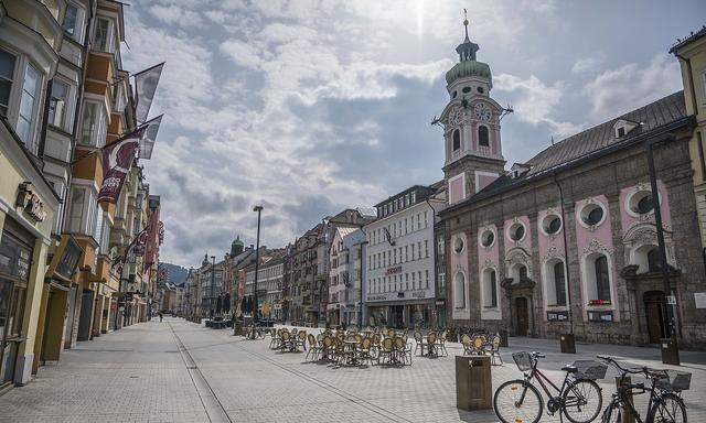 Die Innsbrucker Innenstadt in Zeiten von Corona