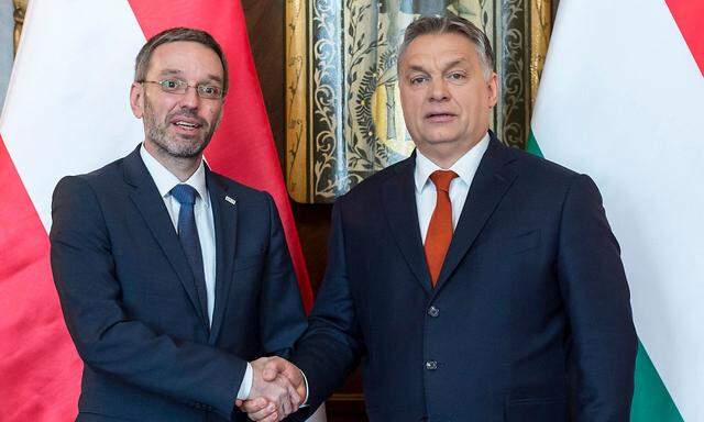 Kickl traf neben Innenminister Pintér auch Premier Viktor Orbán