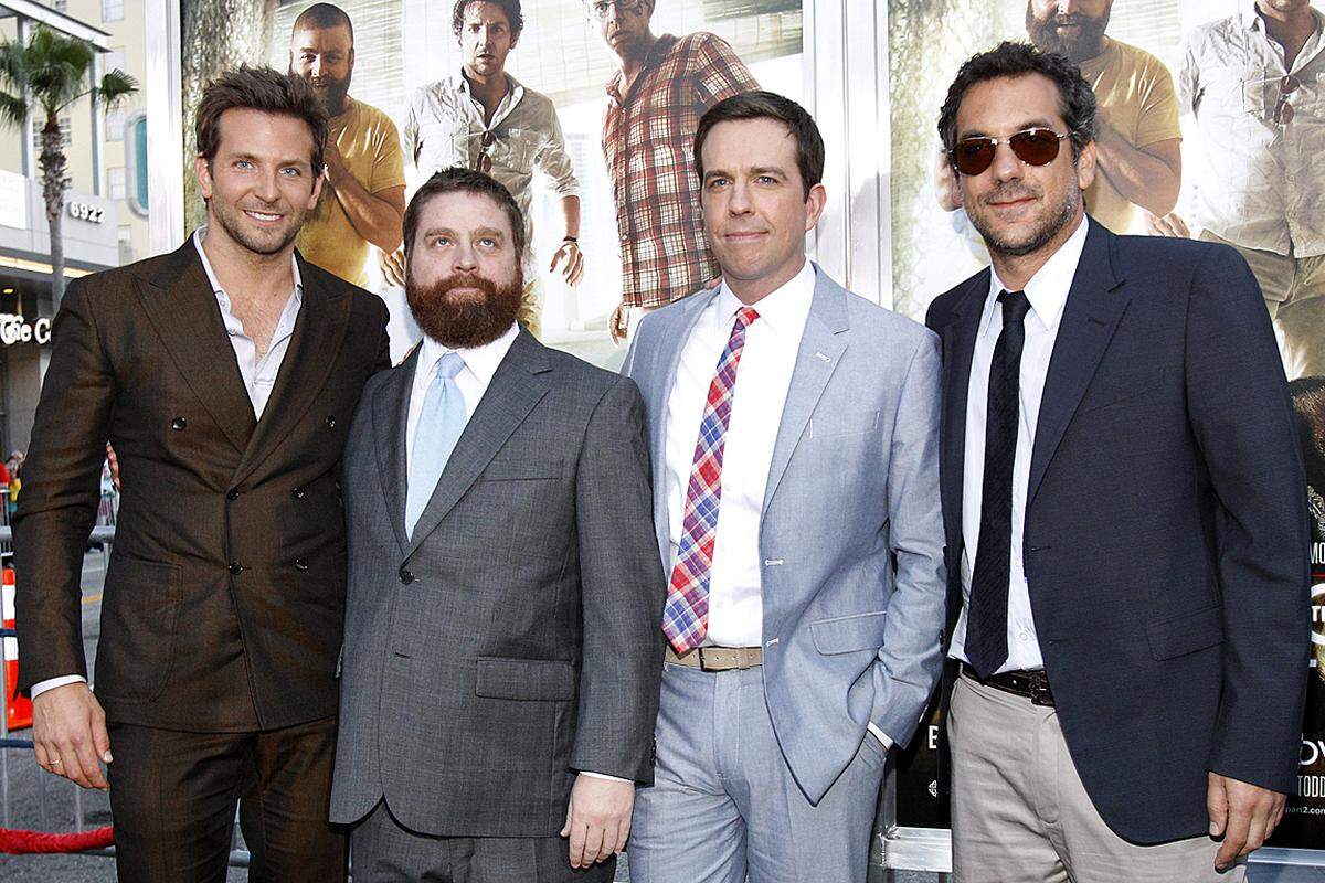 Schon bei der Premiere von "Hangover 2" hatte das Team allen Grund zur Freude. Die nicht gerade zimperliche Junggesellen-Komödie spielt am ersten Wochenende in den USA und Kanada 86,5 Millionen Dollar (rund 60 Millionen Euro) ein. Das ist der beste Start, den eine Komödie in den nordamerikanischen Kinos je hatte, berichtete das Branchenblatt "Hollywood Reporter".