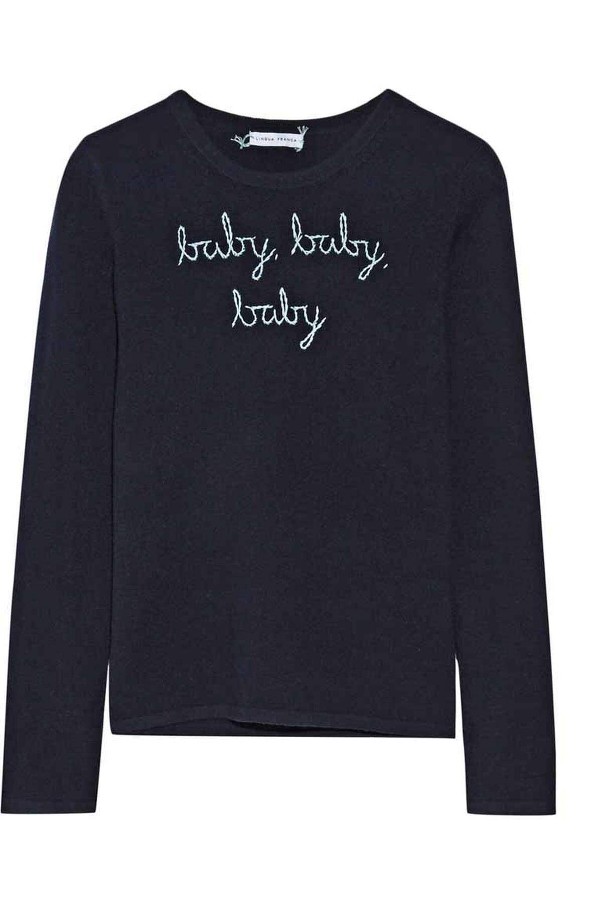 Edel kommt der "Baby"-Pullover von Lingua Franca mit Kaschmir daher.