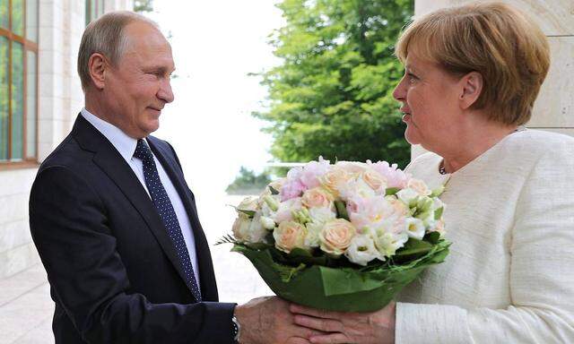 Die deutsche Kanzlerin traf in Sotschi auf den Kreml-Chef.