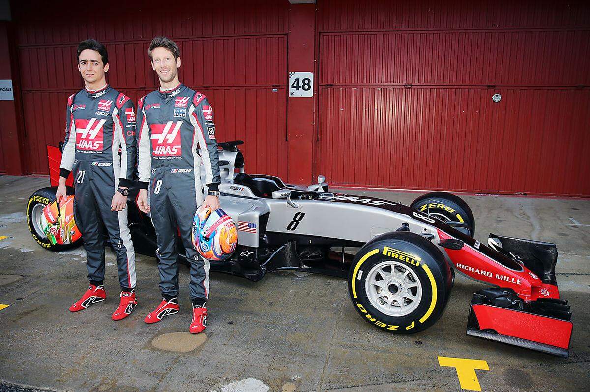 Haas: Romain Grosjean (FRA), Esteban Gutierrez (MEX)