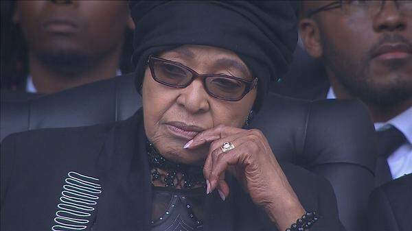 Mandelas einstige Ehefrau Winnie, von der er seit 1996 geschieden war.