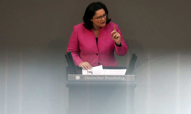 SPD-Chefin Andrea Nahles.