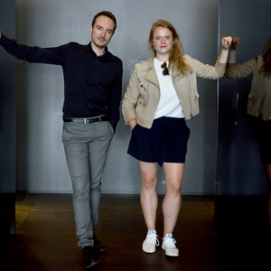 Future-Ball-Erfinder Julian Wiehl vom Magazin Vangardist und Ball-Testimonial Lisa Fassl von der AustrianAngelInvestorsAssociation.