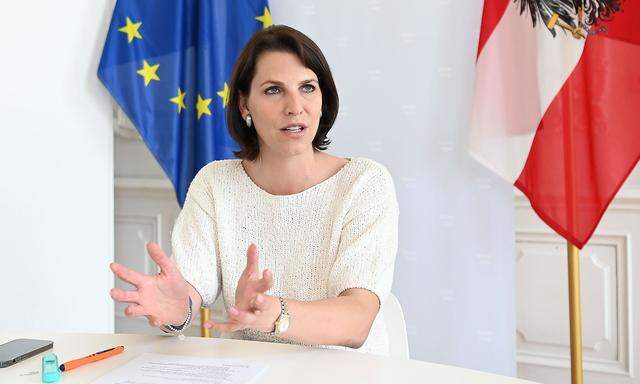 Archivbild von EU-Ministerin Karoline Edtstadler im Juli 2021.