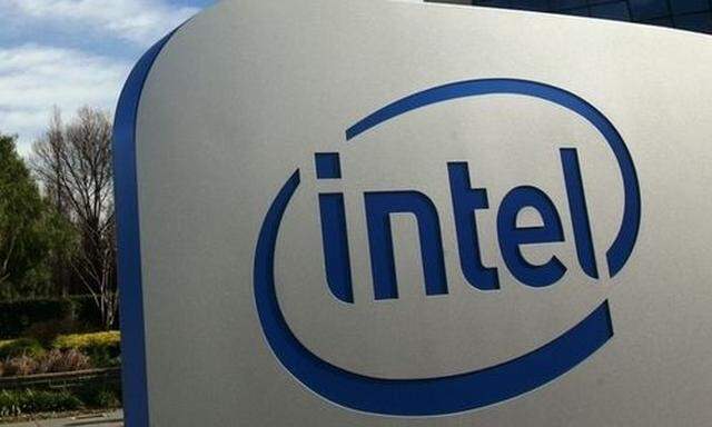 File photograph of sign shown at headquarters for Intel Corp in Santa Clara