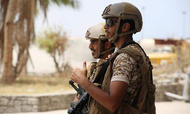 Soldaten in Aden.