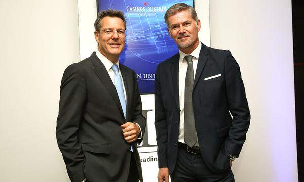 "Presse"-ALC-Leiter Hans Pleininger (l.) und Casino Bregenz Direktor Bernhard Moosbrugger.