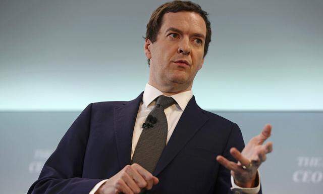 George Osborne, britischer Finanzminister, umwirbt Firmen.