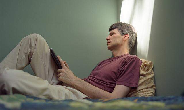 Portrait of author novelist Richard Powers Photographed in Champaign Urbana June 2006 Champaign