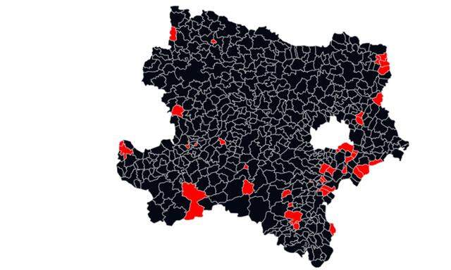 Blick auf Niederösterreichs Gemeinden nach dem vorläufigen Endergebnis
