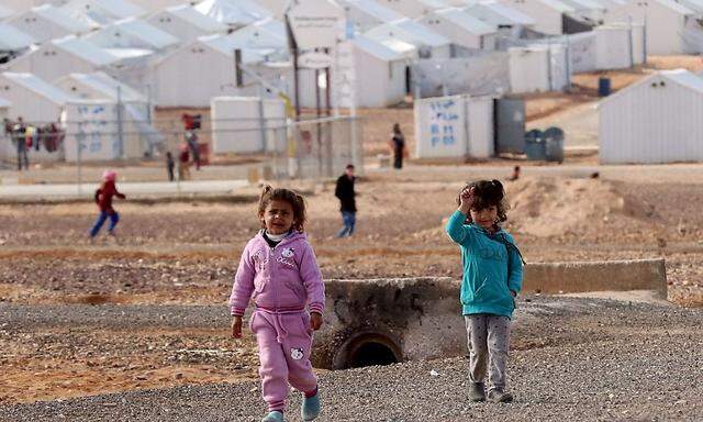 Ein Bild aus dem Flüchtlingslager in Azraq im Norden Jordaniens.