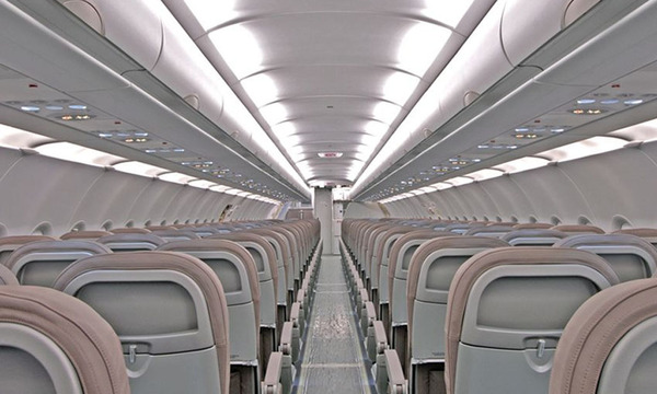 Eine von FACC mitgestaltete Passagierkabine.