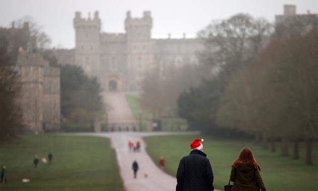 Schloss Windsor am 24. Dezember.