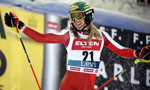 Katharina Liensberger gelang der erhoffte Befreiungsschlag bereits im ersten Slalom der Saison.