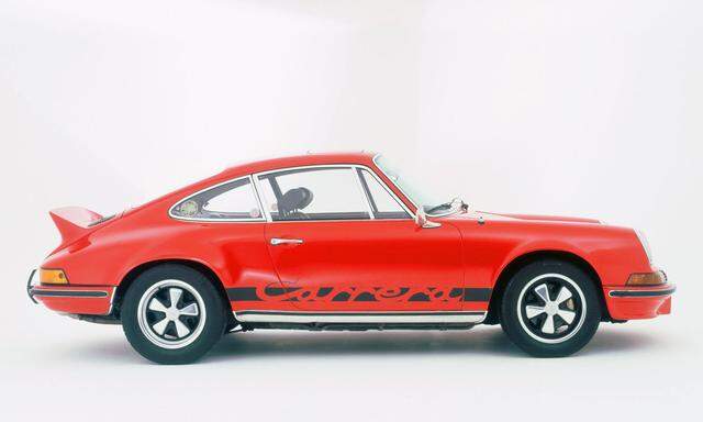Auch ein wertvoller Porsche: Der 911 Carrera RS, Baujahr 1973, mit dem legendären Heckspoiler, „Entenbürzel“ genannt.