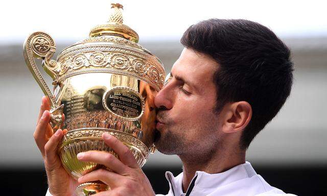 Novak Djoković in Wimbledon.