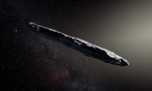 So sieht 'Oumuamua nicht aus, meint Avi Loeb. So hat ihn nur ein Zeichner dargestellt.