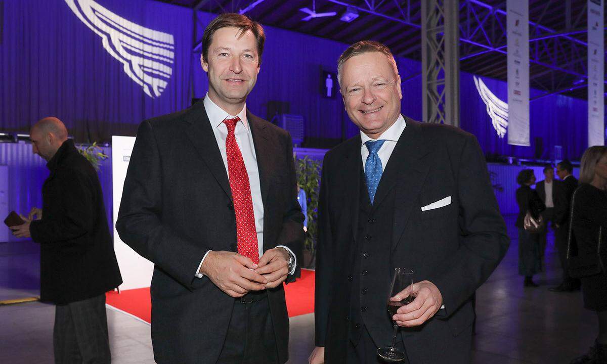 Mayr Melnhof Holz-Aufsichtsratsvorsitzender Franz Mayr-Melnhof-Saurau (l.) und Mayr Melnhof Holz-CEO Richard Stralz.