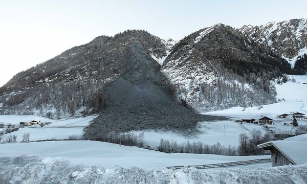 Beim Felssturz in Vals wurden wie durch ein Wunder keine Personen verletzt.