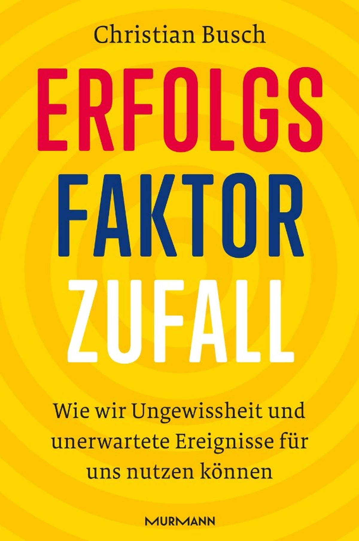 Erfolgsfaktor Zufall
Wie wir Ungewissheit und unerwartete Ereignisse für uns nutzen können
von Christian Busch
Viele große Erfindungen beruhen auf Serendipität, also auf unerwartetem Glück, das aus zufälligen Ereignissen entsteht, die das eigene Handeln positiv beeinflussen. Solche Zufallsmomente zu erkennen und damit die eigene Karriere voranzubringen, kann man lernen. In seinem ebenso unterhaltsamen wie erhellenden Buch zeigt der Autor, wie man sein Serendipitätslevel erhöht. Dabei verbindet er wissenschaftliche Erkenntnisse mit inspirierenden Beispielen aus der ganzen Welt. Gleichzeitig liefert er hilfreiche Techniken, die dabei helfen, sich für das Unerwartete zu öffnen und es aktiv zu nutzen.