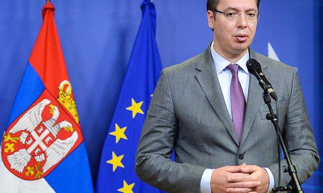 Premierminister Aleksandar Vucic will Serbien in die EU führen.