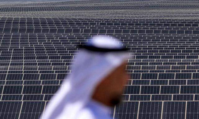 Die Solaranlage in Al Dhafra erstreckt sich über 21 Quadratkilometer Wüste.