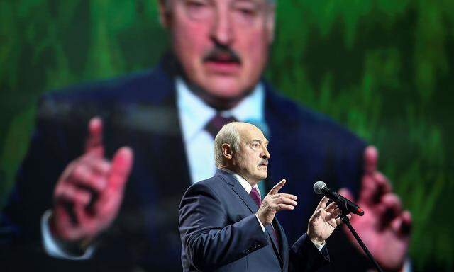 Lukaschenko bei einem Auftritt in Minsk.