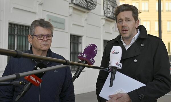 Harald Mahrer und Wolfgang Katzian, die Chefs von Wirtschaftskammer und Gewerkschaftsbund.