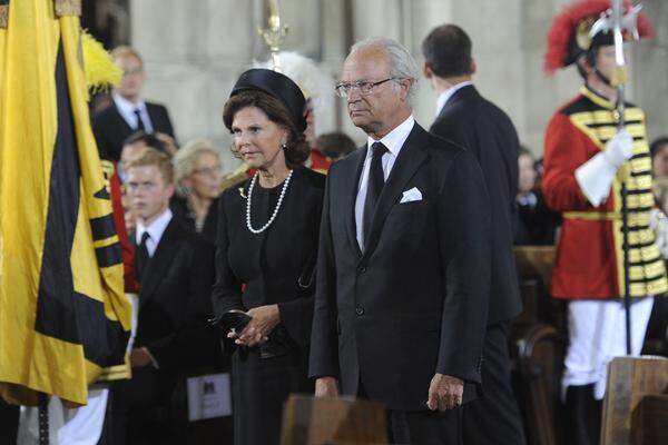 König Carl XVI. Gustaf und Königin Silvia von Schweden.