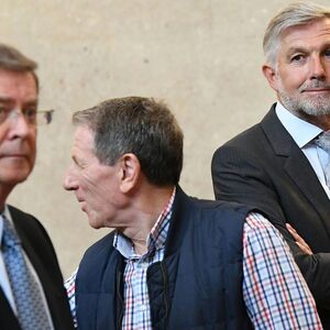 Die Angeklagten Karl Petrikovics, Peter Hochegger und Walter Meischberger