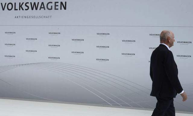 Piech, chairman of the supervisory board of Volkswagen is pictured during a welcome ceremony at the plant of German carmaker Volkswagen in Wolfsburg.